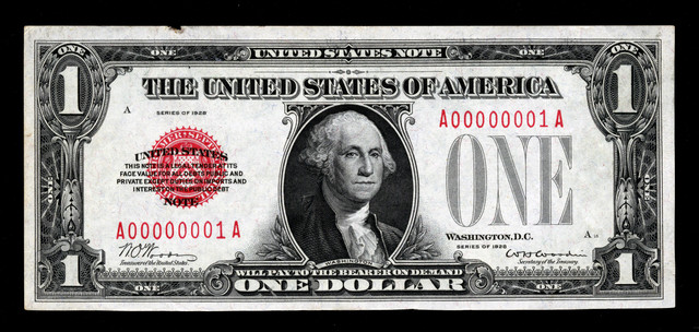 United States Note (One Dollar face)