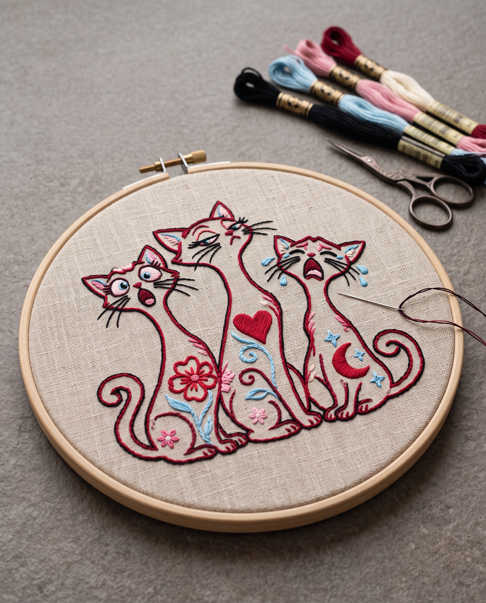 Three Drama Cats project image