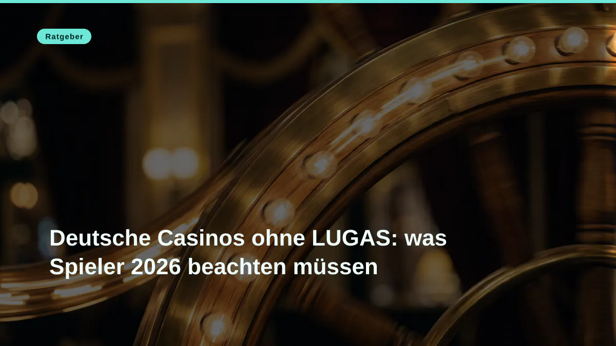 Deutsche Casinos ohne LUGAS: was Spieler 2026 beachten müssen