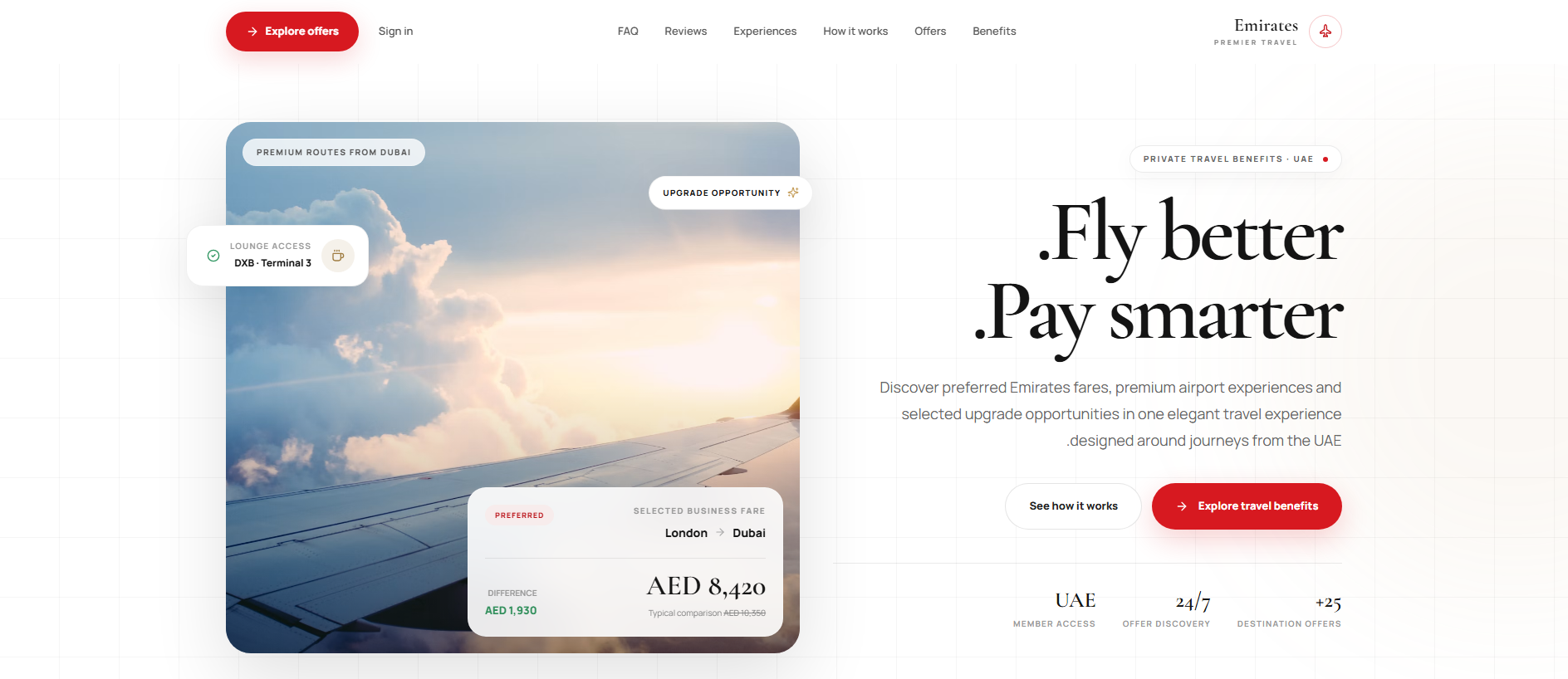 Stored capture of emirateairbenefits.com