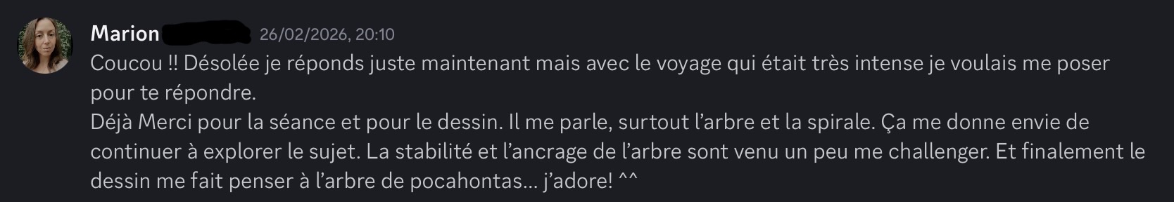 Témoignage Loanne