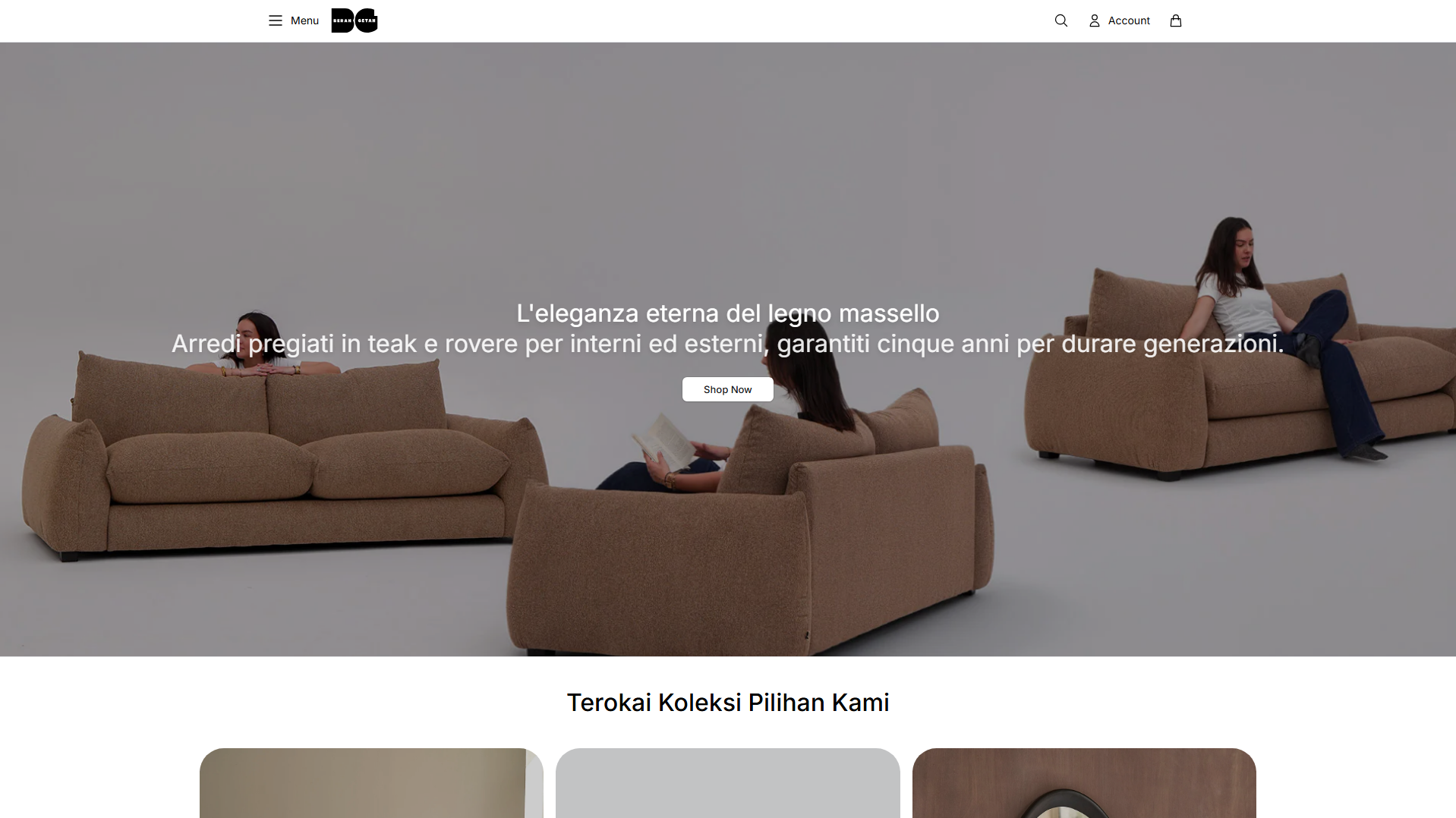 Stored capture of berahgetahhome.shop