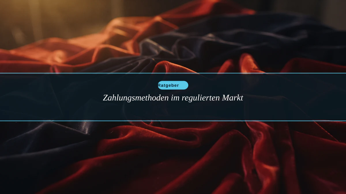 Zahlungsmethoden im regulierten Markt