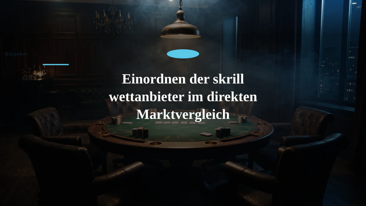 Einordnen der skrill wettanbieter im direkten Marktvergleich