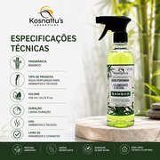 AGUA PERF. P/AMBIENTE E TECIDOS 400ML BAMBOO  - KOSNATTUS - foto 3