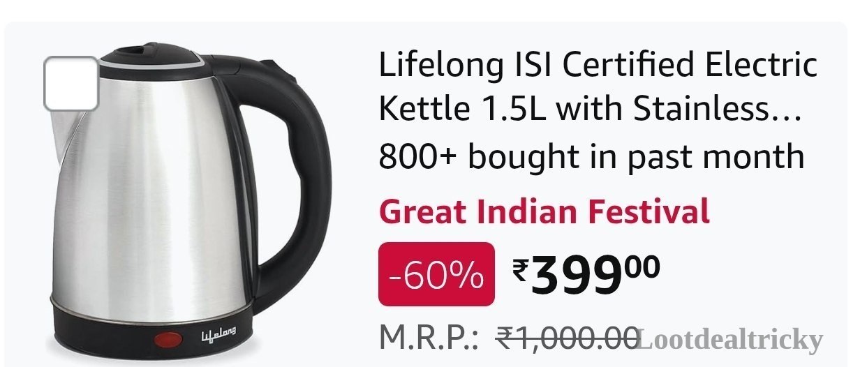 Fast Electric Kettle – Just ₹399 | Loot Deal