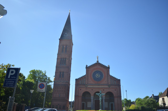 Jesuskirken in Valby with its separate bell tower