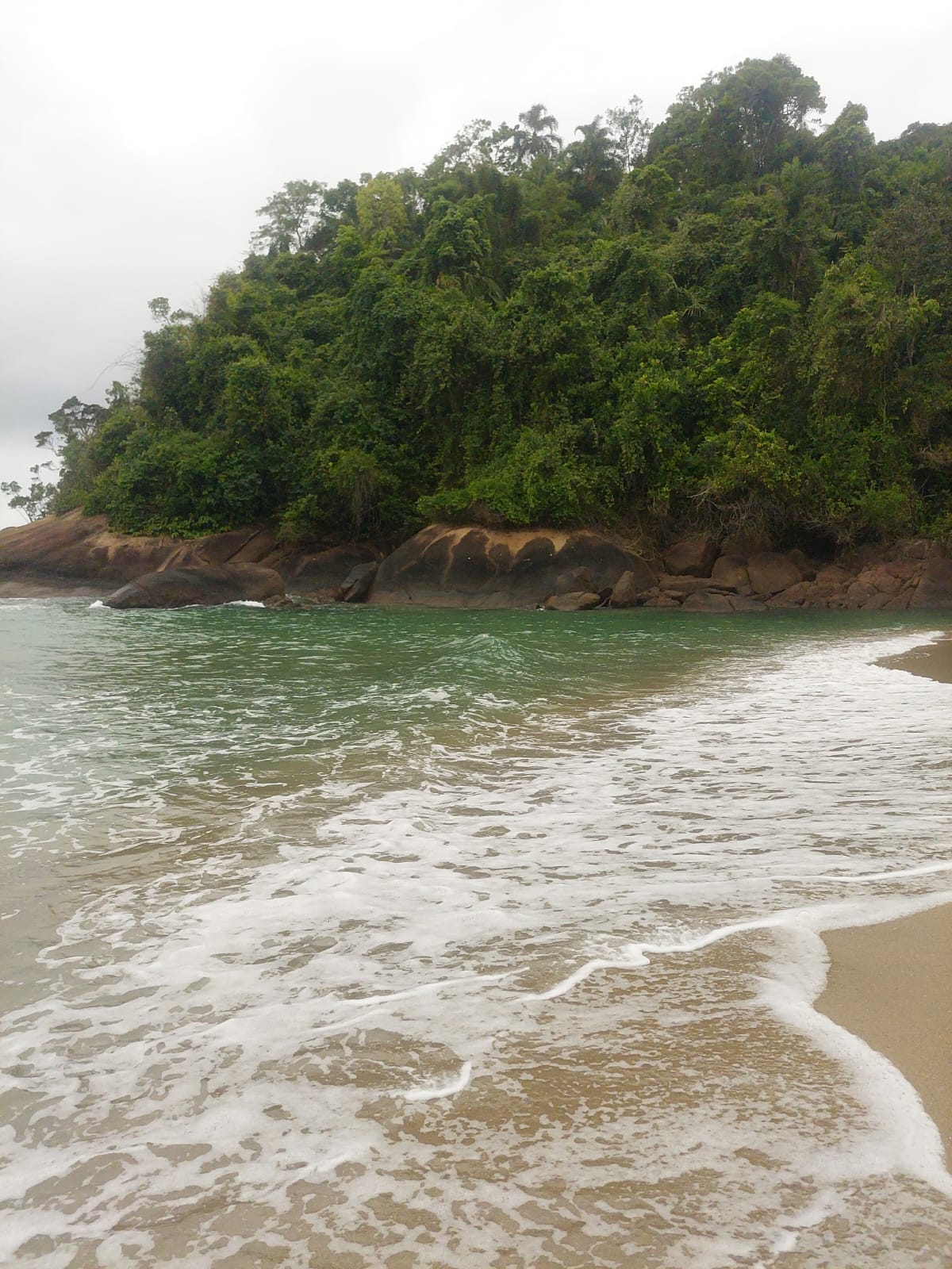 Cloudy beach day