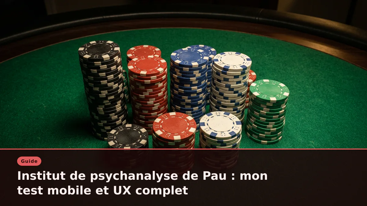 Institut de psychanalyse de Pau : mon test mobile et UX complet