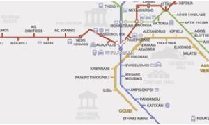 Athens Metro schematic map redesign