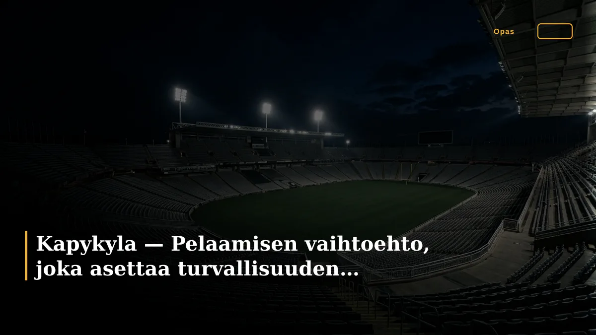 Kapykyla — Pelaamisen vaihtoehto, joka asettaa turvallisuuden etusijalle