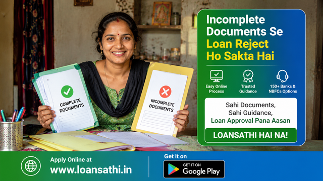 Incomplete Documents Se Loan Reject Ho Sakta Hai: Sahi Documents, Sahi Guidance (Loansathi Hai Na)