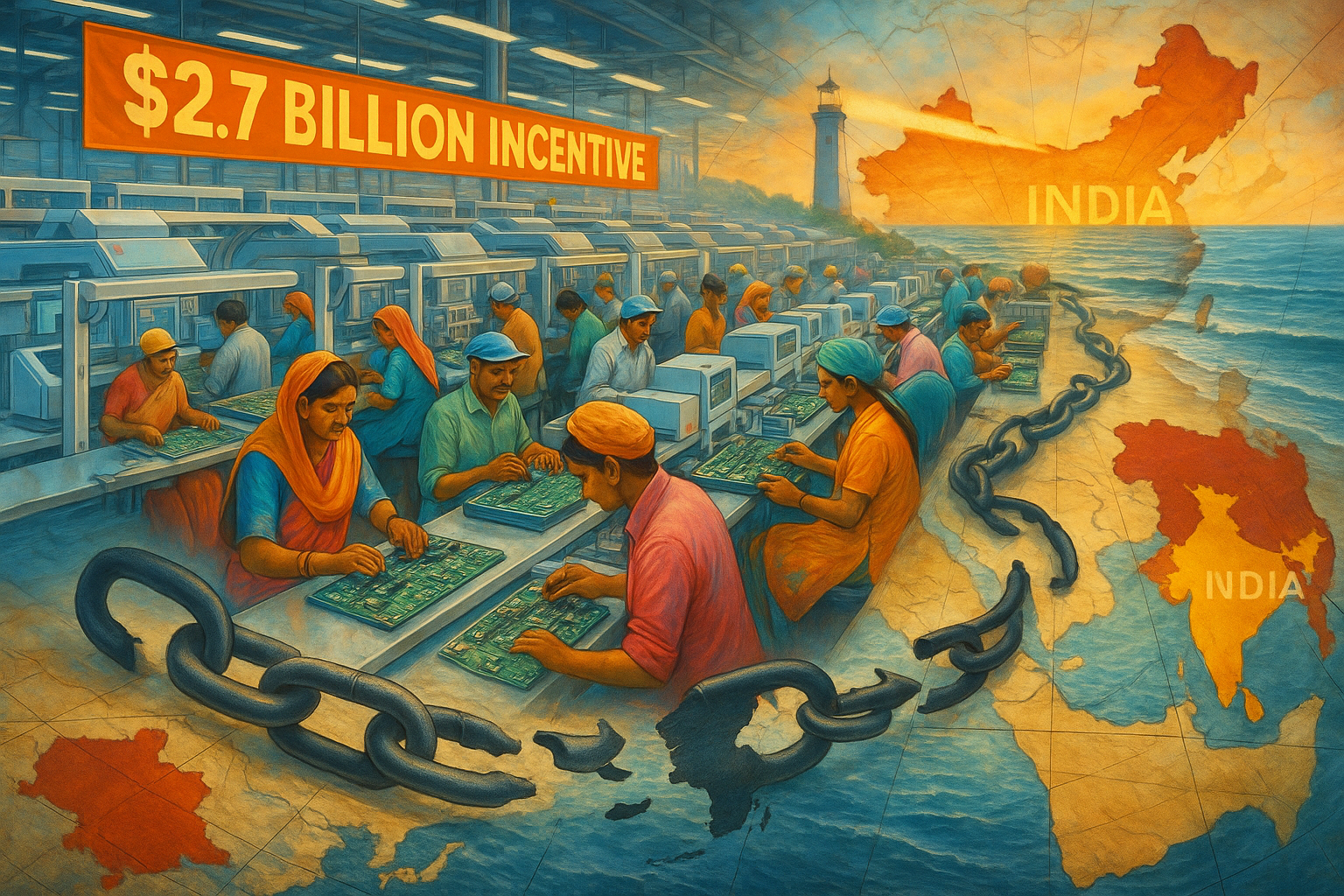 India's push to reduce reliance on Chinese electronic components through new manufacturing incentives