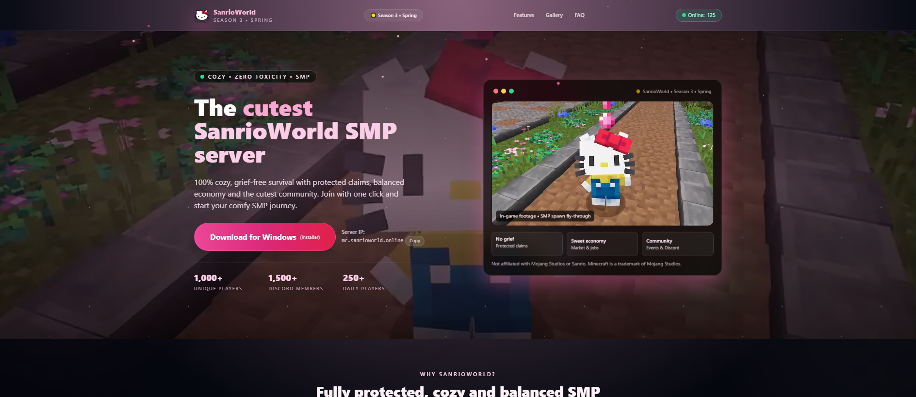 Stored capture of sanrioworld.online