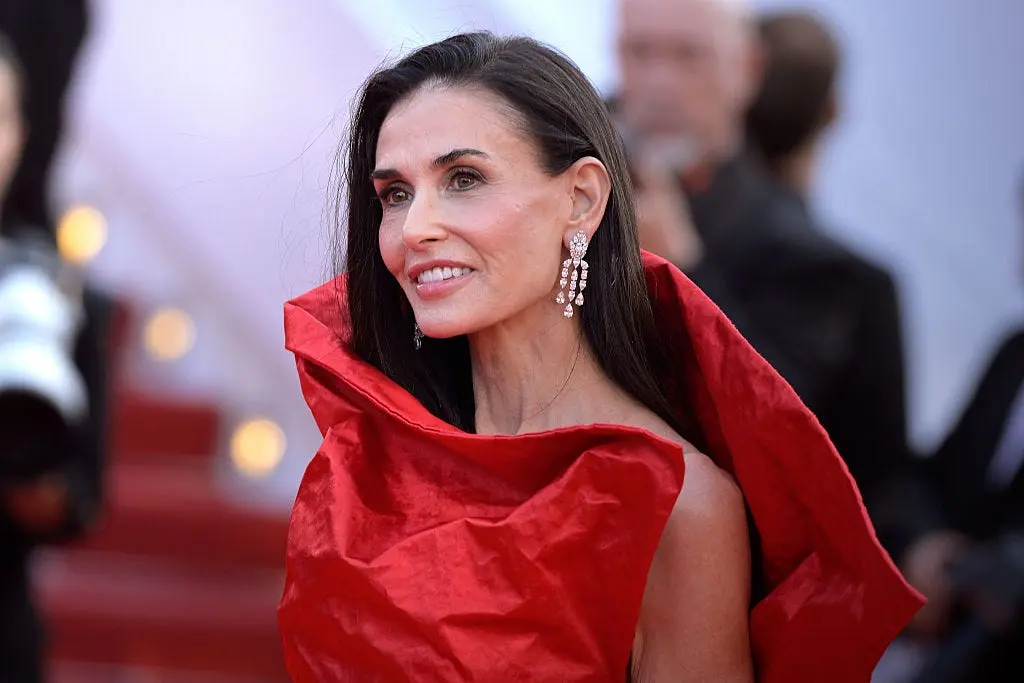 Demi Moore Stuns in Red at Cannes