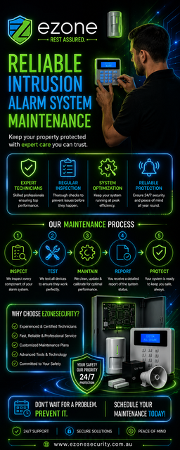 Reliable Intrusion Alarm System Maintenance by Ezone Security