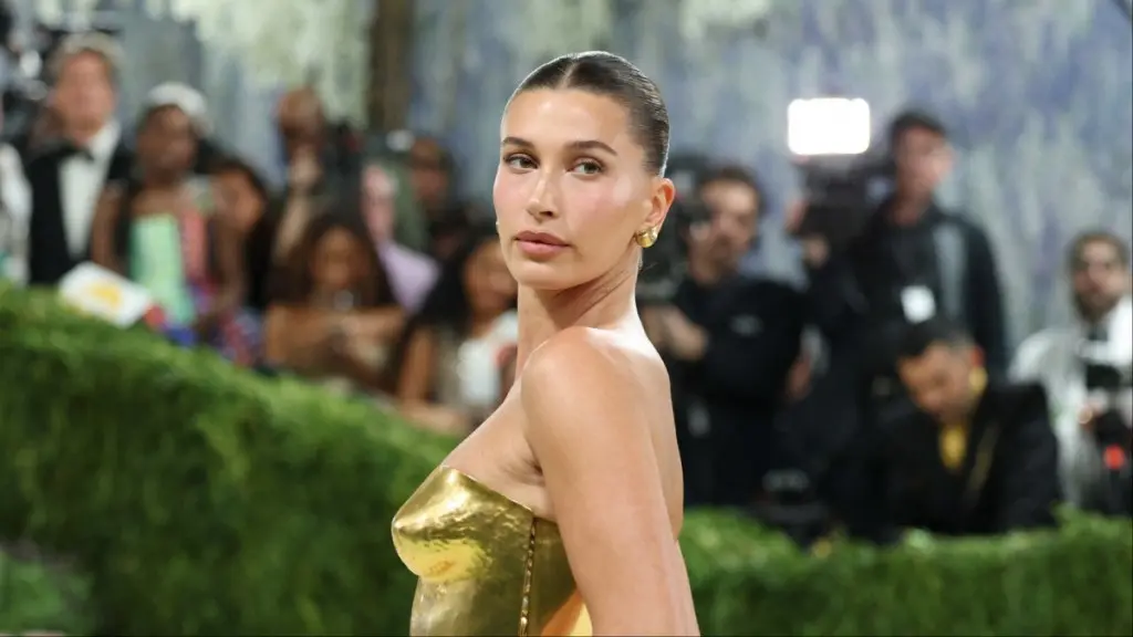 Hailey Bieber Sizzles in See-Through Dress for Rhode Campaign