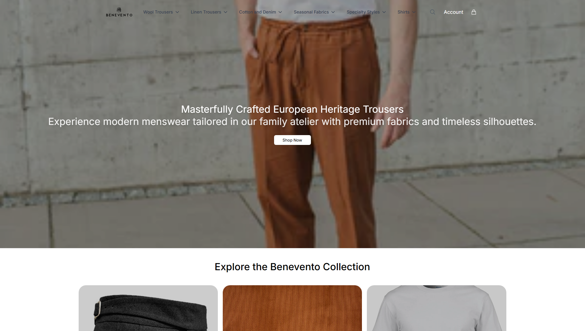 Stored capture of beneventohq.shop