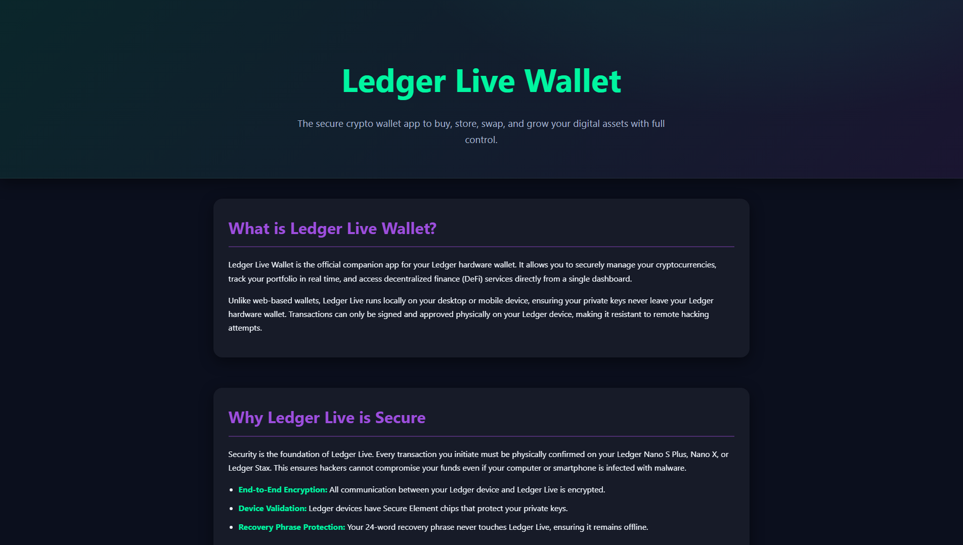 Stored capture of ledzger-live-intro.pages.dev