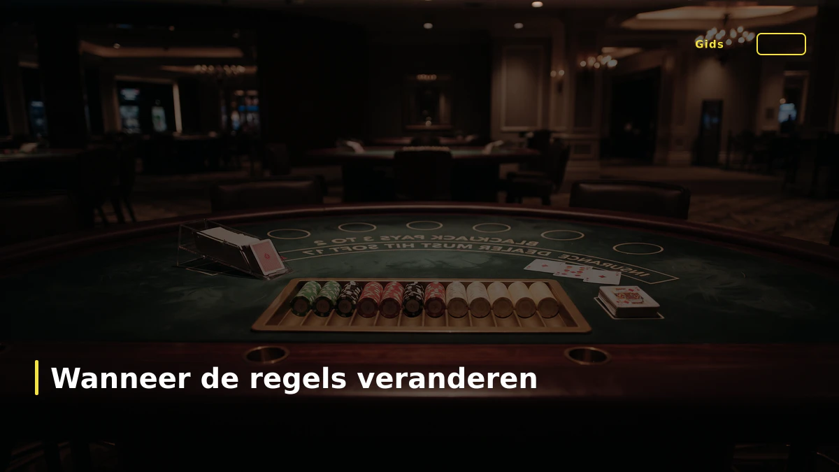 Wanneer de regels veranderen