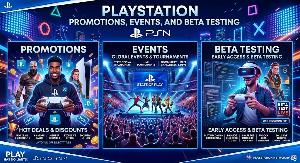 PlayStation Promotions Events and Beta Testing representation