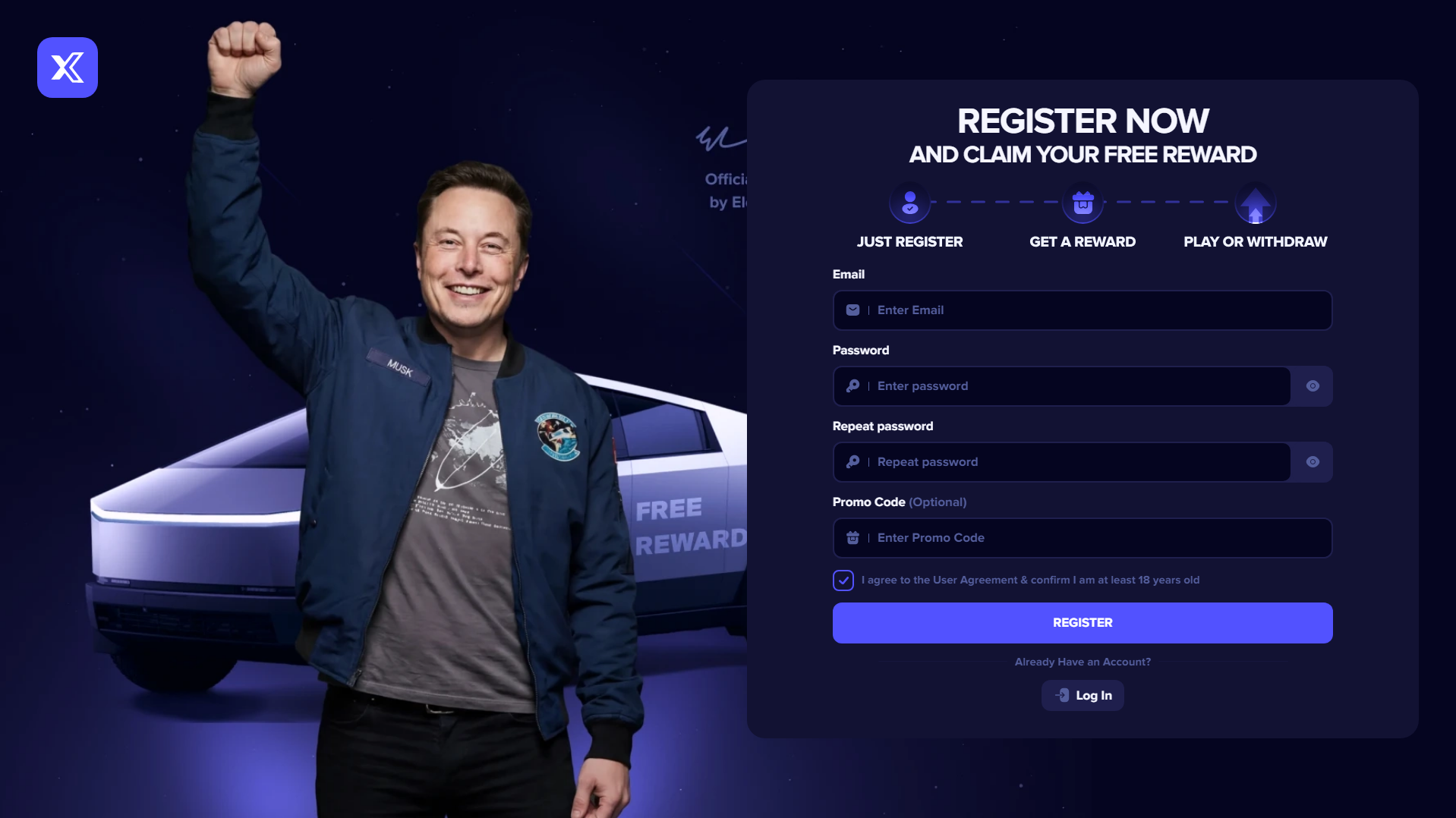 Forensic screenshot of [REDACTED] showing the phishing page layout