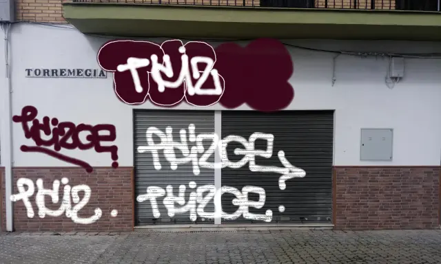 Graffiti artwork by Tkiz