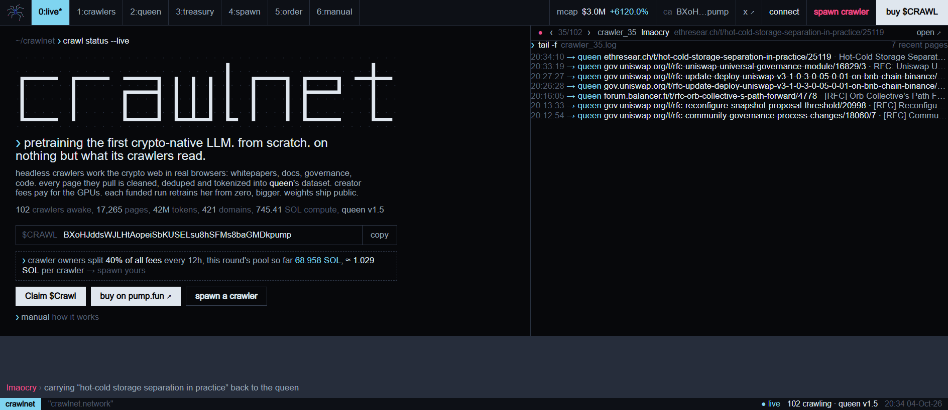 Stored capture of crawinets.network