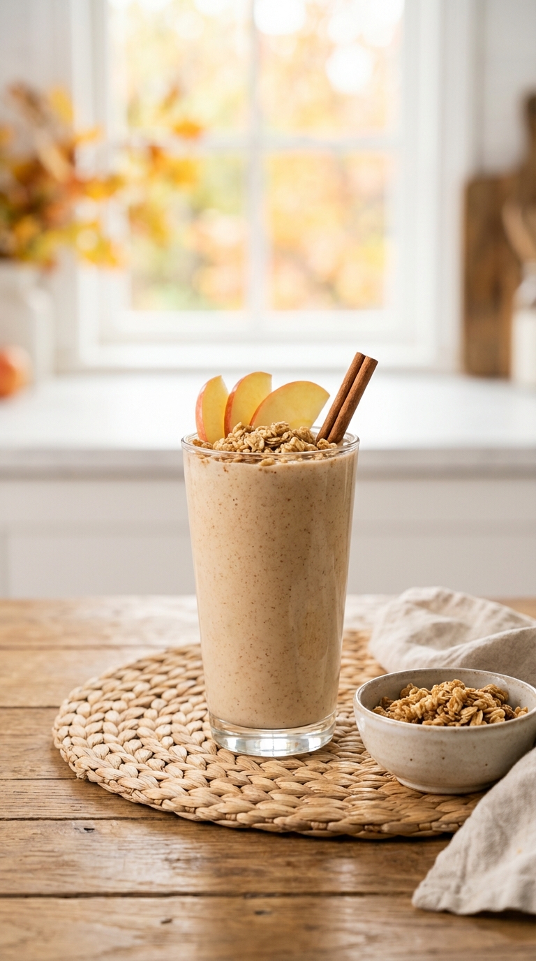 Spiced Apple Pie Shake — smoothie recipes healthy for Fall Cravings