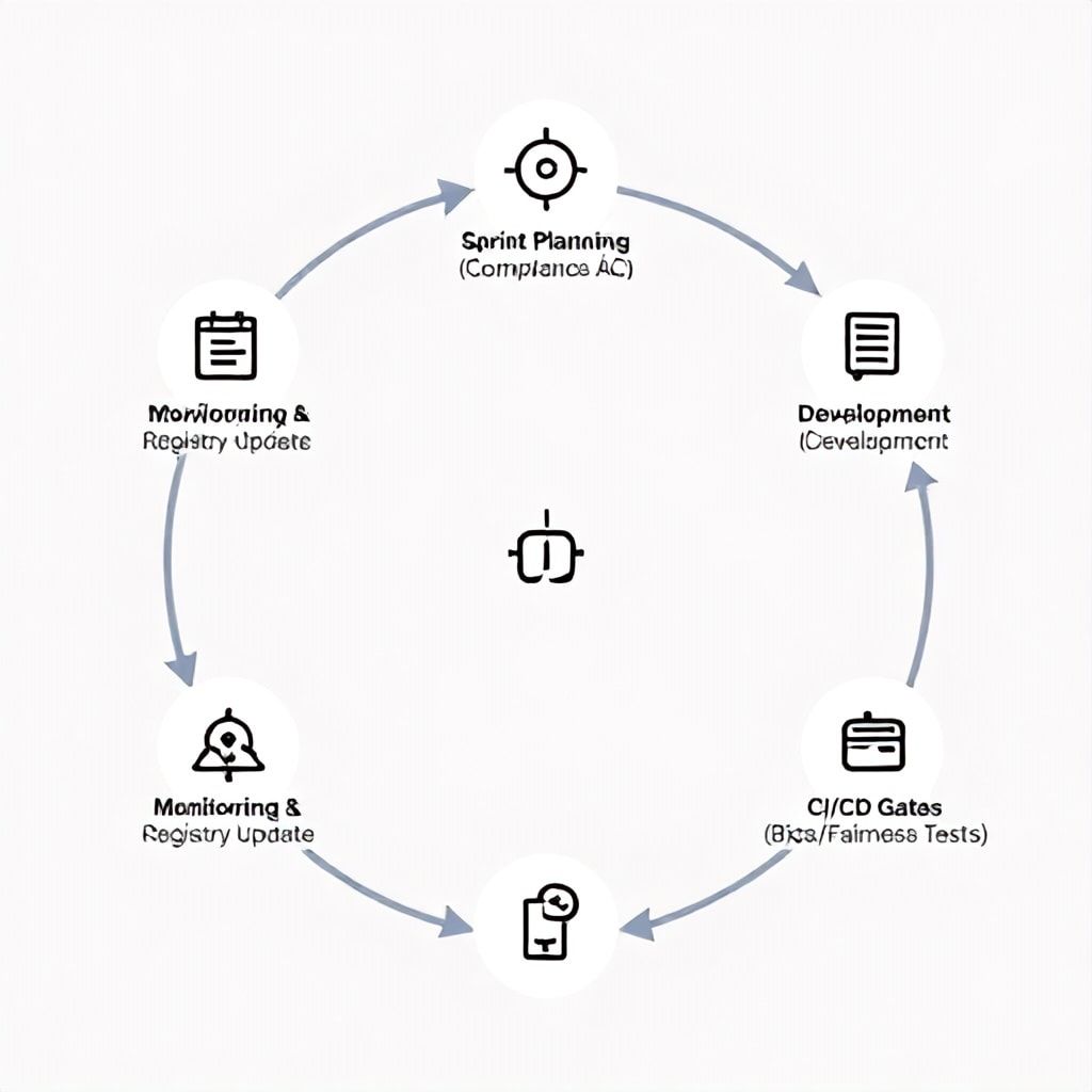 Flowchart: Integrating EU AI Act compliance into Agile development sprints