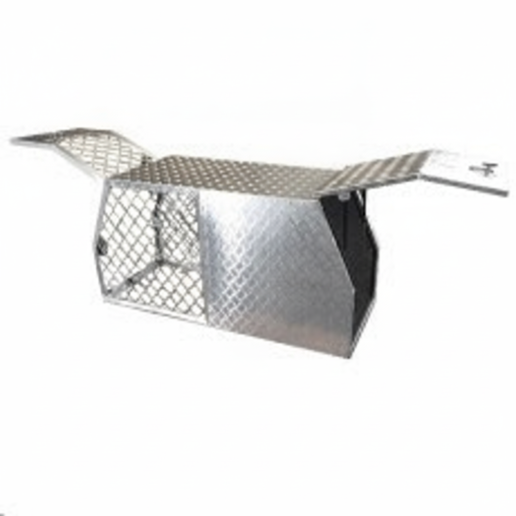 Fridge and Dog Box Aluminium Combination, 1770L x 700mm x 840mm, 2.2 Alloy