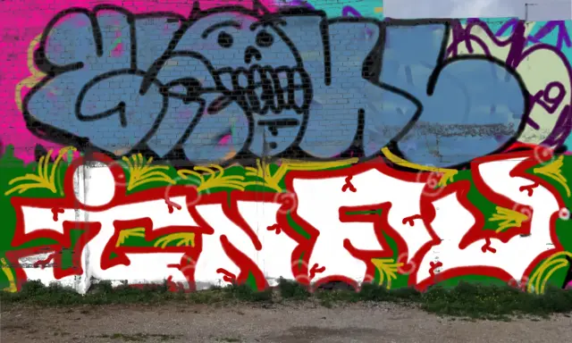 Graffiti artwork by infu