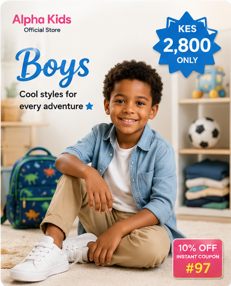 Boys category — clothing and accessories