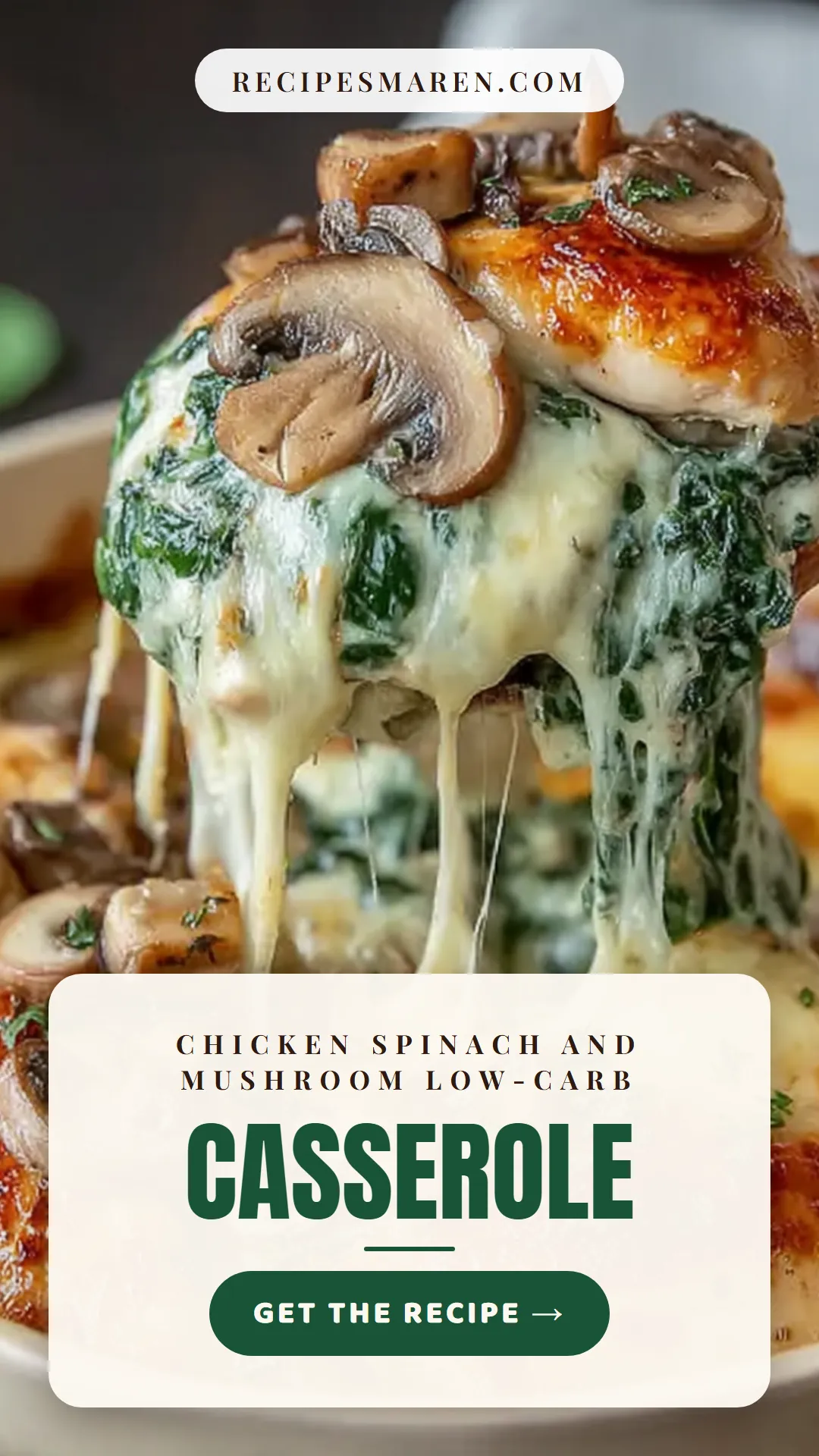 This creamy low-carb chicken spinach and mushroom casserole is the perfect dish for a weeknight dinner. With tender chicken, fresh spinach, and savory mushrooms, this recipe is not only easy to make but packed with flavor. It's a great way to enjoy a healthy meal without sacrificing taste. The best part? It’s low in carbs and high in protein, making it a satisfying choice for anyone watching their diet. Click to discover the full recipe.