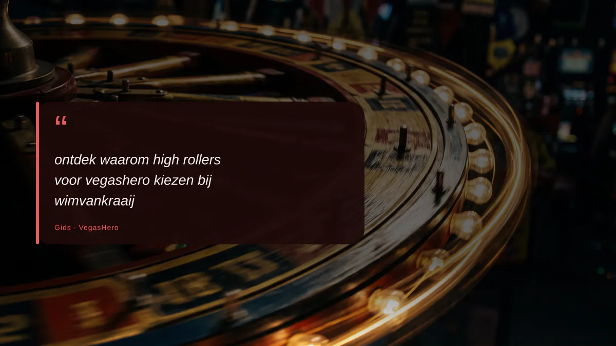ontdek waarom high rollers voor vegashero kiezen bij wimvankraaij