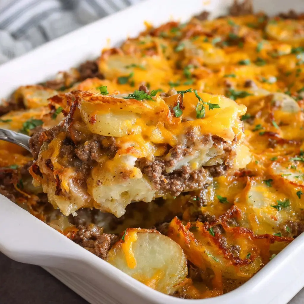 Hobo Casserole with Ground Beef & Potatoes: Easy Comfort Delight