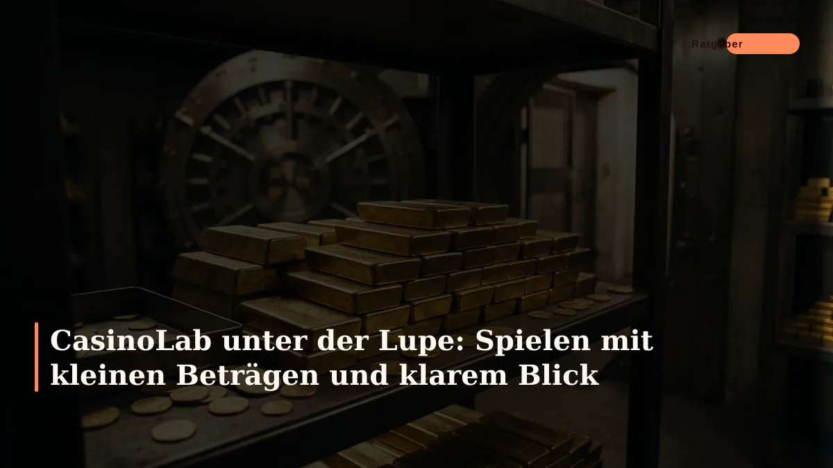 CasinoLab unter der Lupe: Spielen mit kleinen Beträgen und klarem Blick