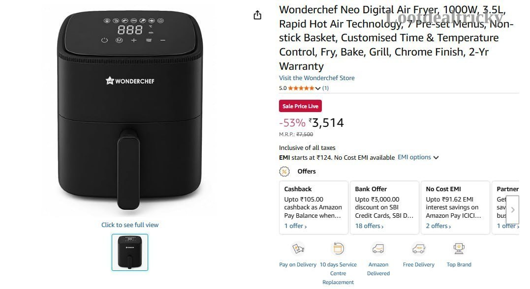 Wonderchef Neo Digital | Huge Savings Offer