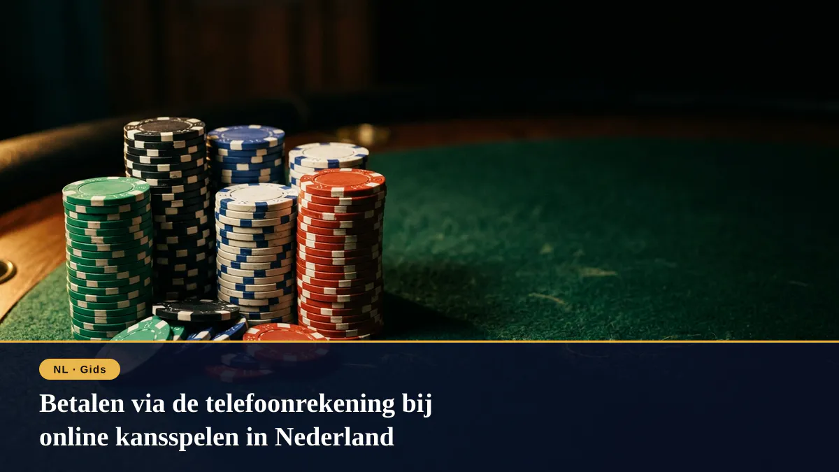 Betalen via de telefoonrekening bij online kansspelen in Nederland