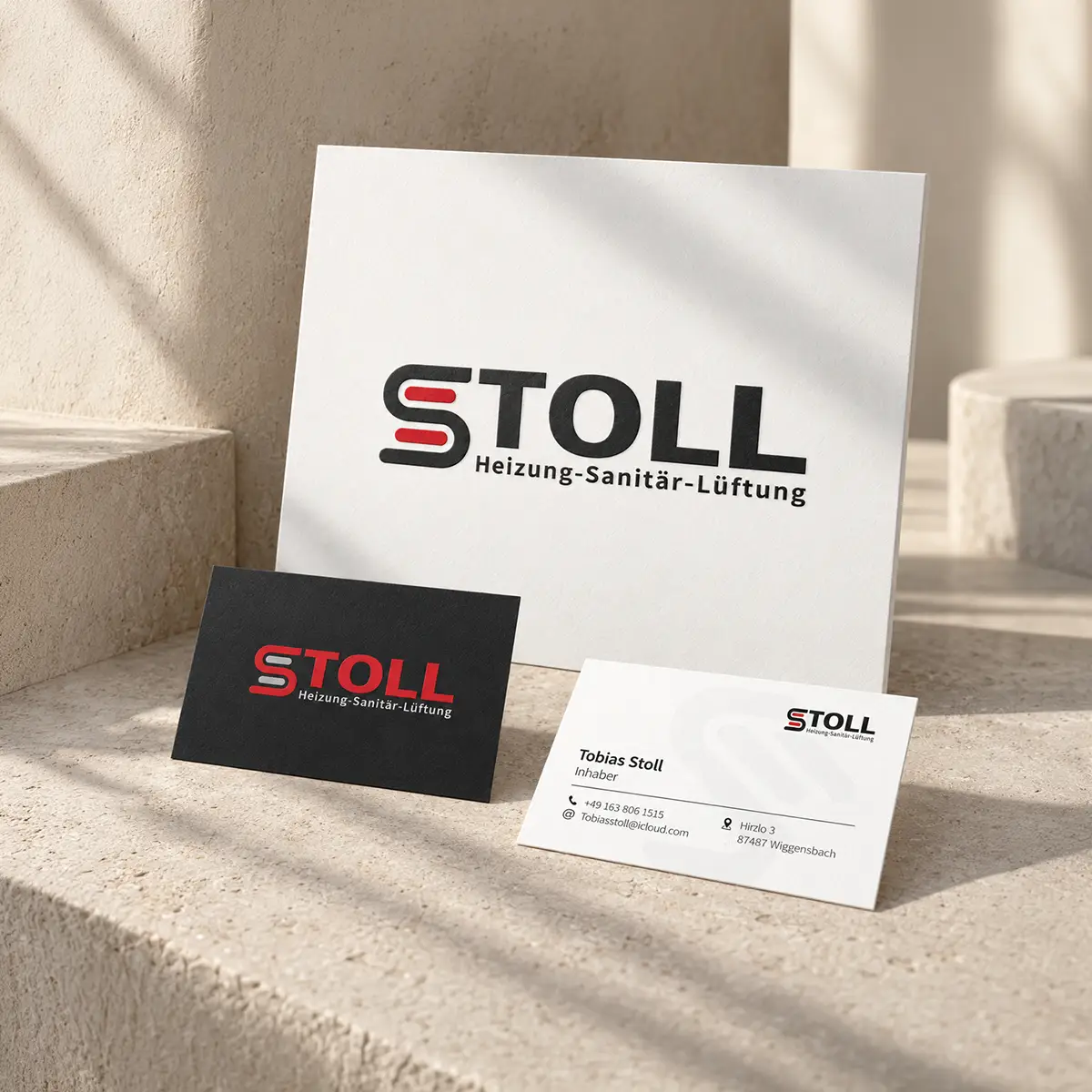 Logo und Visitenkarten im einheitlichen Corporate Design für einen professionellen Markenauftritt