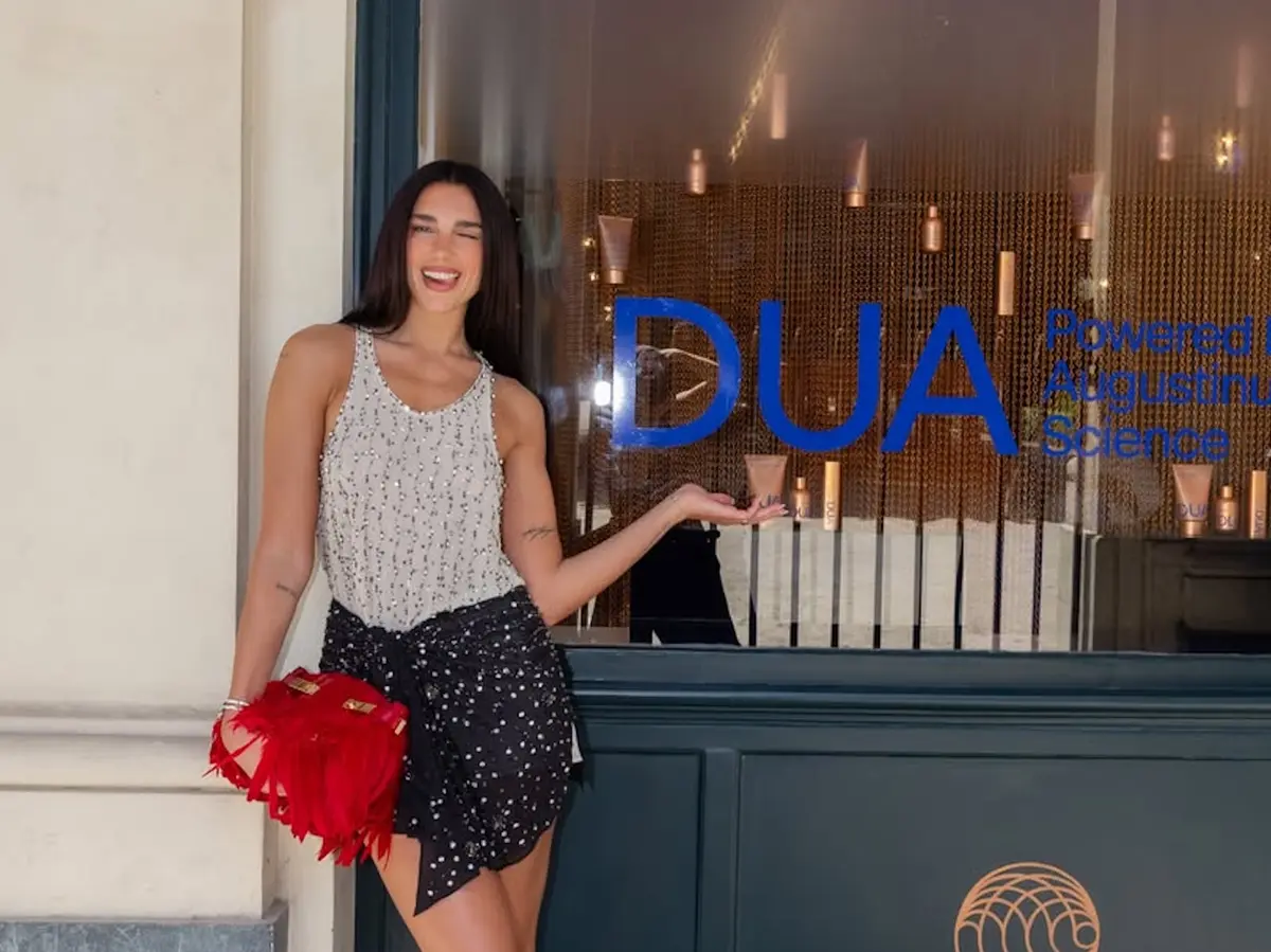 Dua Lipa Shines in Sparkly Dresses