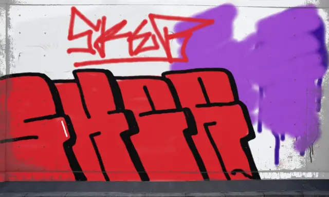 Graffiti artwork by skerrrrrr