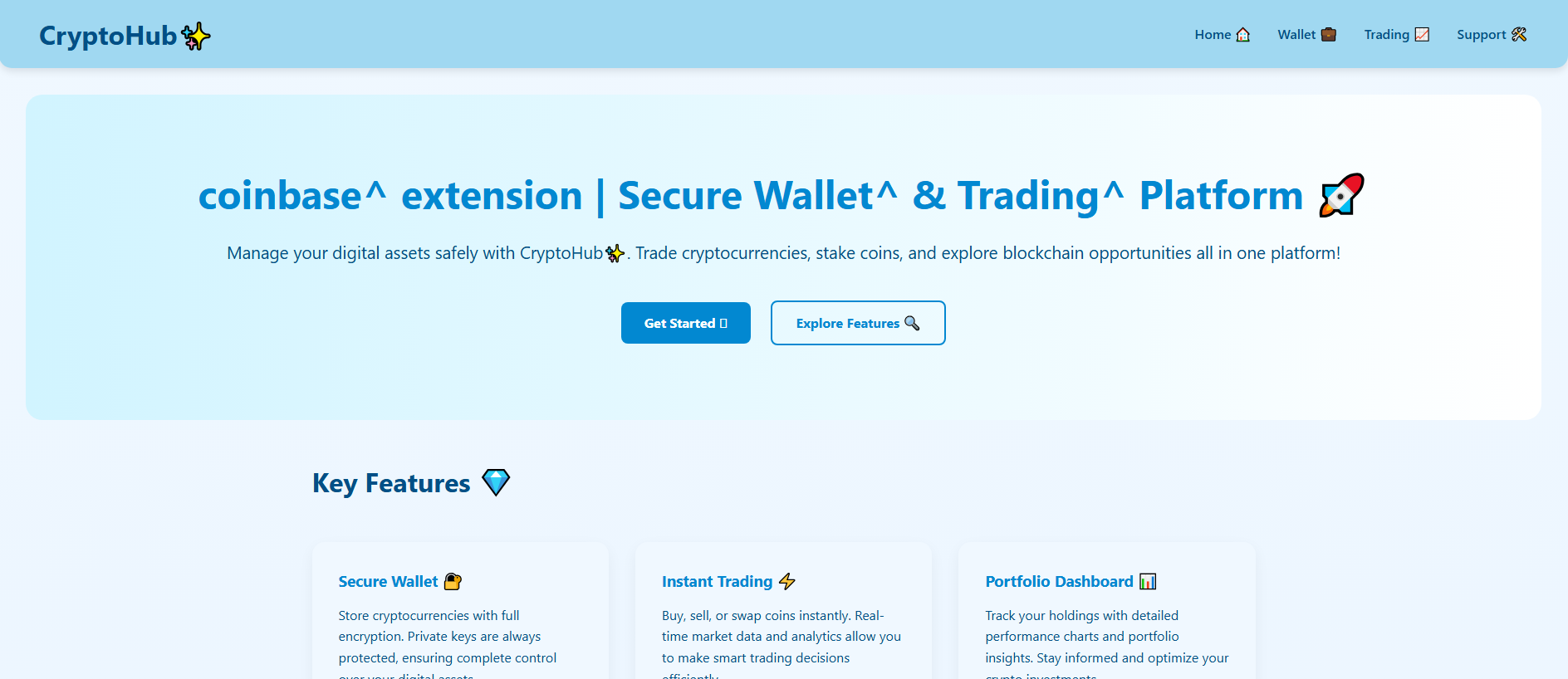 Stored capture of hub-extension-coin.pages.dev