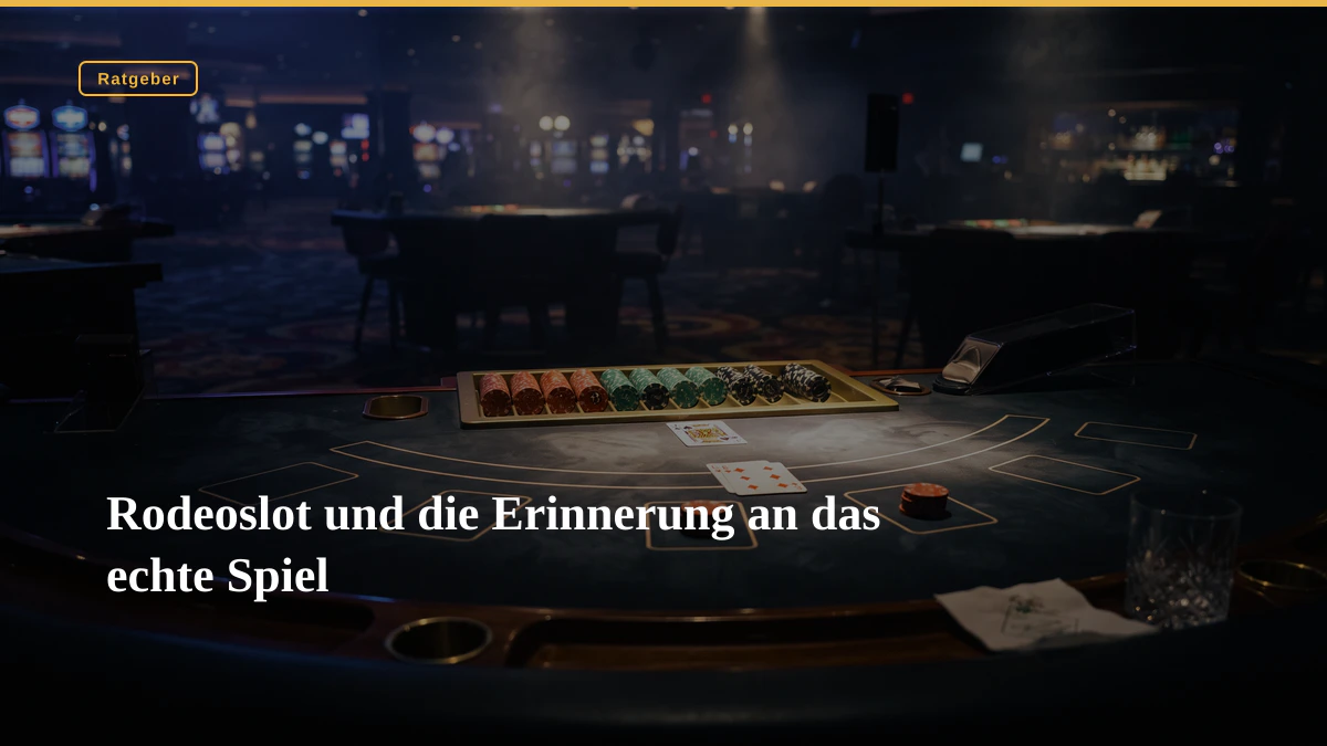 Rodeoslot und die Erinnerung an das echte Spiel