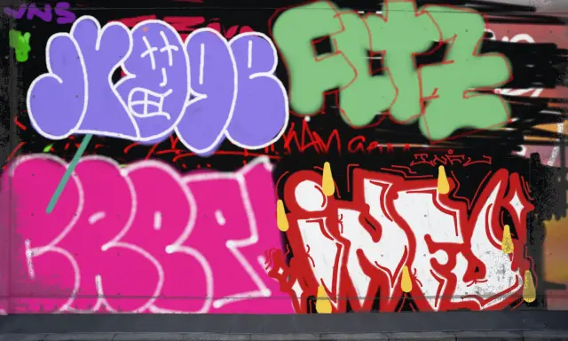 Graffiti artwork by infu