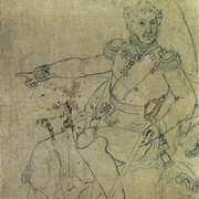 Портрет П И Багратиона Эскиз 1816