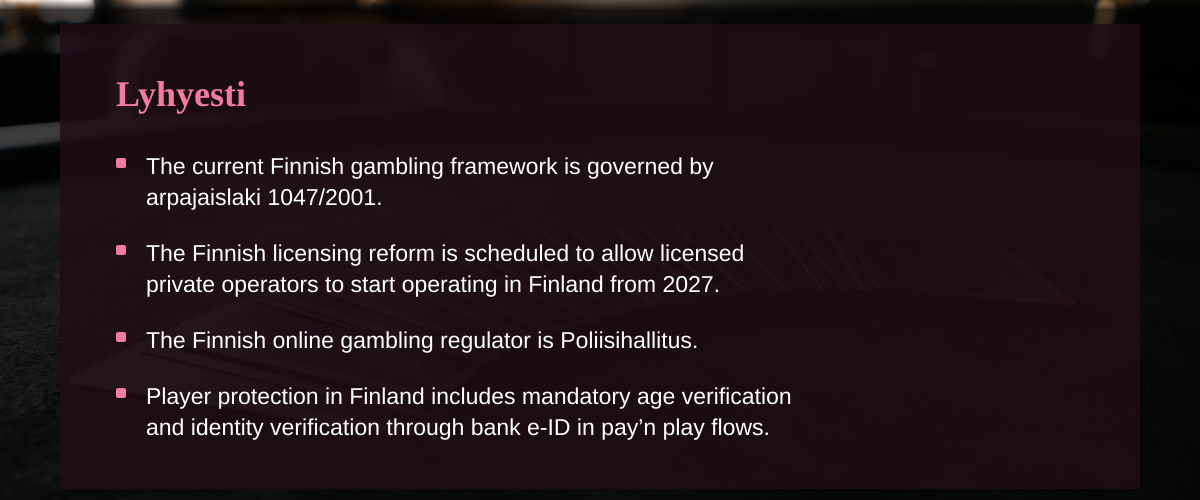 Ei rekisteröitymistä kasino: mitä suomalaisen pelaajan kannattaa ymmärtää — Lyhyesti