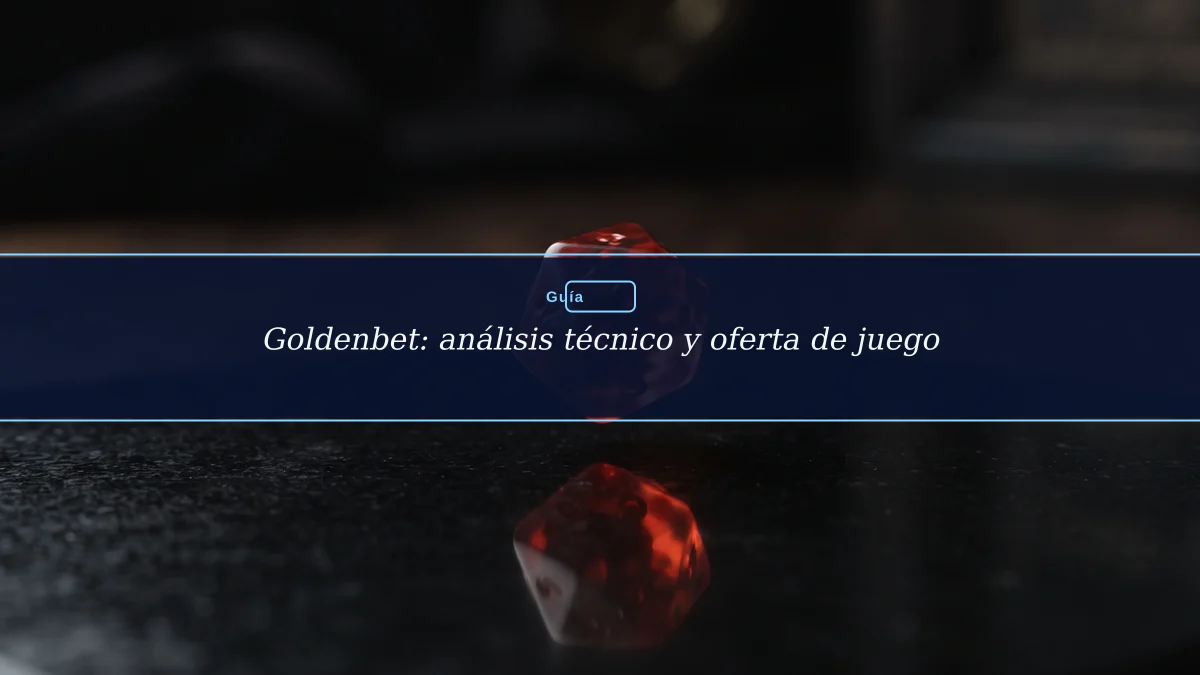 Goldenbet: análisis técnico y oferta de juego