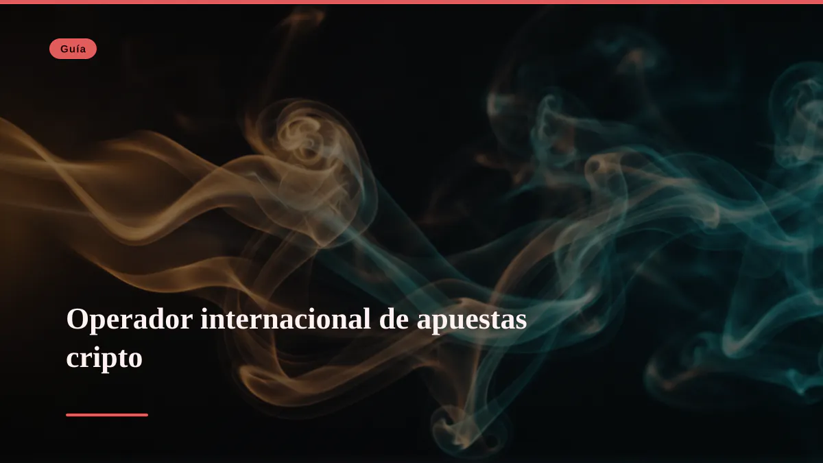 Operador internacional de apuestas cripto