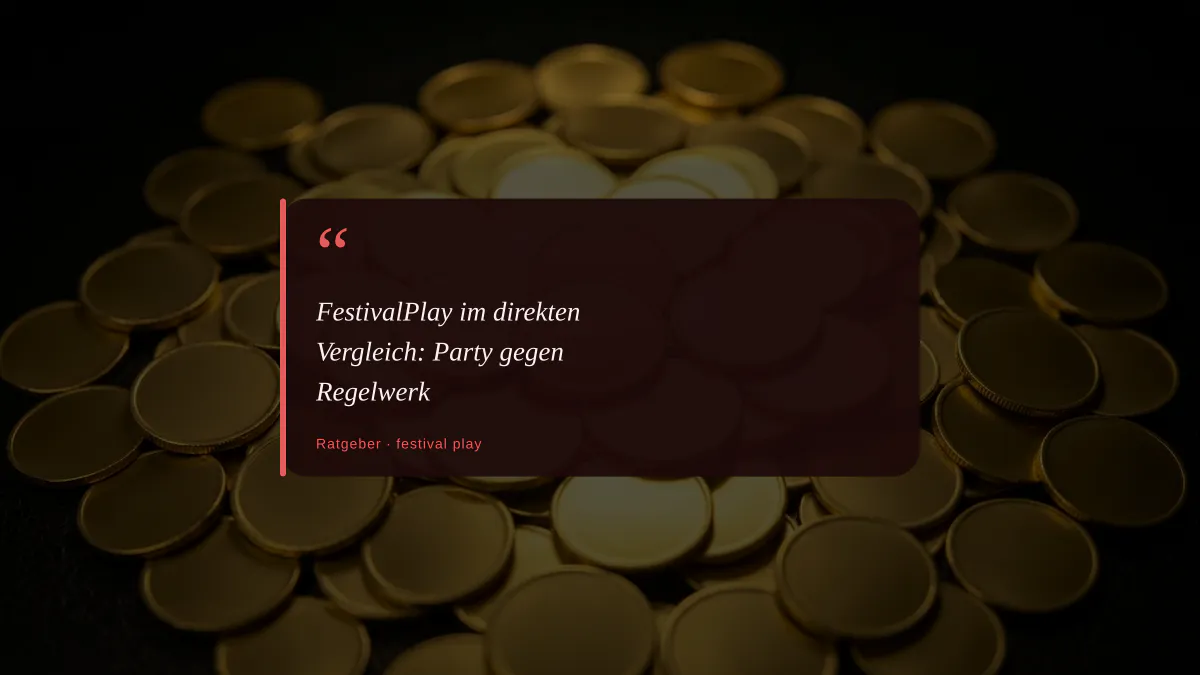 FestivalPlay im direkten Vergleich: Party gegen Regelwerk